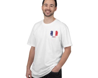 France Flag Minimalist Match Day Shirt T-Shirt | Football Fan Tee | Soccer Supporter Shirt | Football Lover GIft | Game Day Outfit