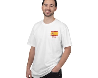 Spain Flag Minimalist Match Day Shirt T-Shirt | Football Fan Tee | Soccer Supporter Shirt | Football Lover GIft | Game Day Outfit