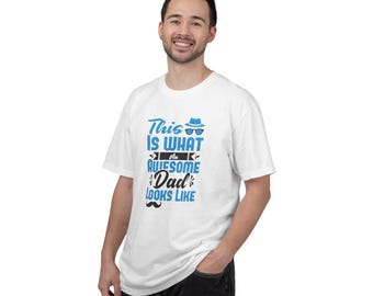 This Is What an Awesome Dad Looks Like Shirt | Comfort Colors  Awesome Dad Graphic Tee | Gift for Dad | Fathers Day Tee | Dad Birthday Gift