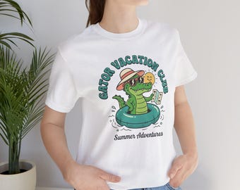 Gator Vacation Club Summer T-Shirt | Alligator Lake Beach Graphic Tee