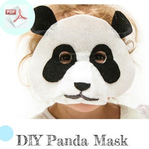 Panda Mask PATTERN. Kids Felt Mask Sewing Pattern PDF. image 10