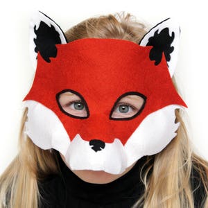 Fox Mask PATTERN. PDF Sewing Pattern for Kids Felt Fox Mask. image 2