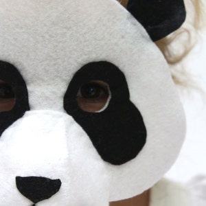 Panda Mask PATTERN. Kids Felt Mask Sewing Pattern PDF. image 5