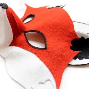 Fox Mask PATTERN. PDF Sewing Pattern for Kids Felt Fox Mask. image 4