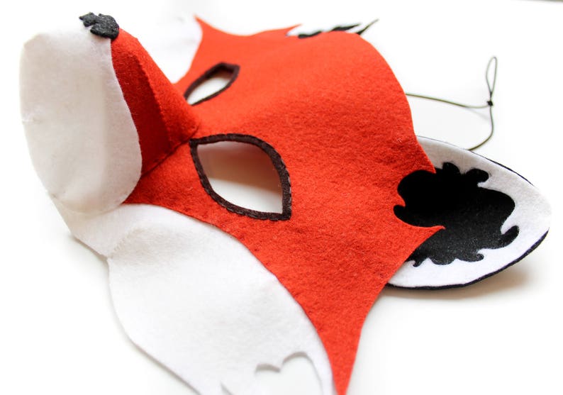 Fox Mask PATTERN. PDF Sewing Pattern for Kids Felt Fox Mask. image 4