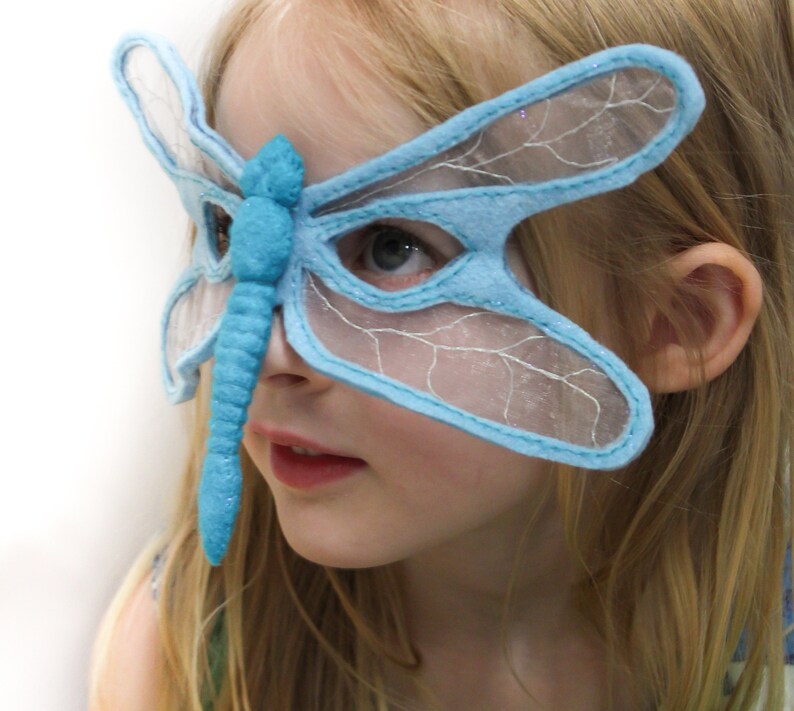 Dragonfly Mask PATTERN. Kids Felt Mask Sewing Pattern PDF. image 8