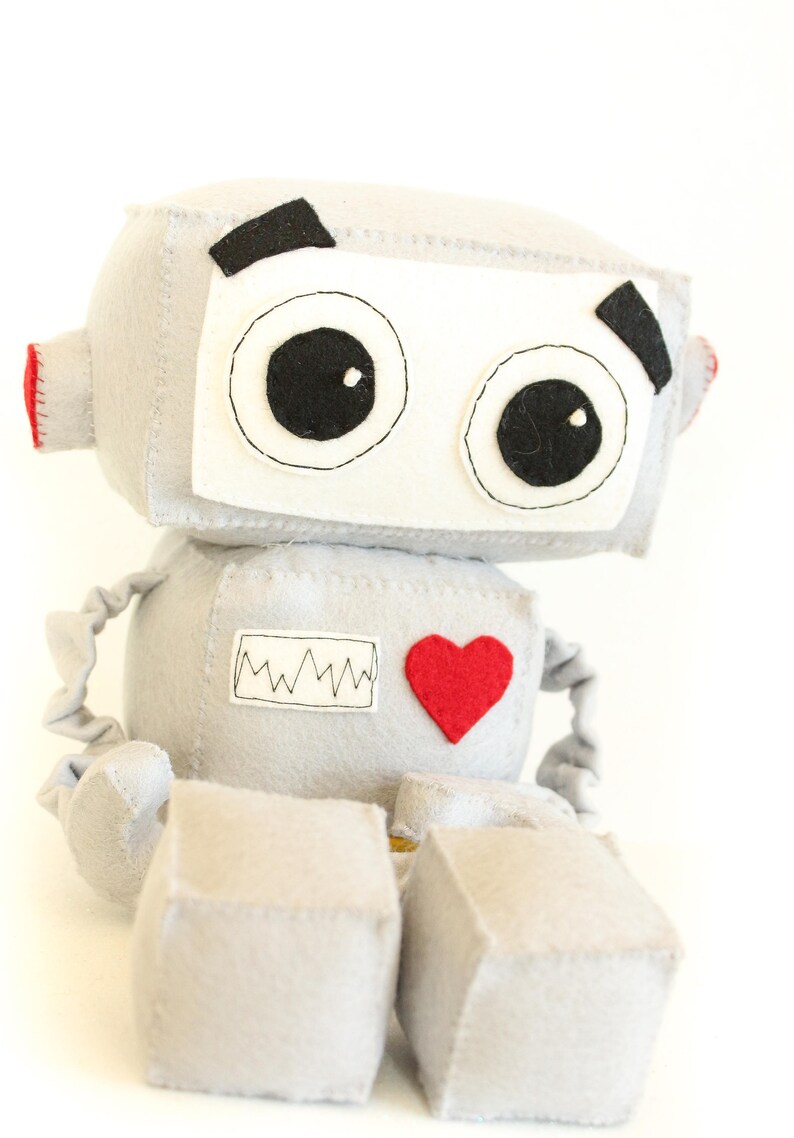 Robot Plushie Sewing PATTERN. Stuffed Toy Pattern. Etsy
