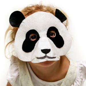 Panda Mask PATTERN. Kids Felt Mask Sewing Pattern PDF. image 4