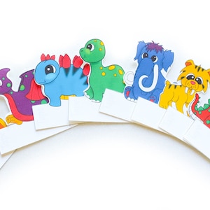 Printable Dinosaur Finger Puppets. DIY Print and Color Dinosaur Finger ...