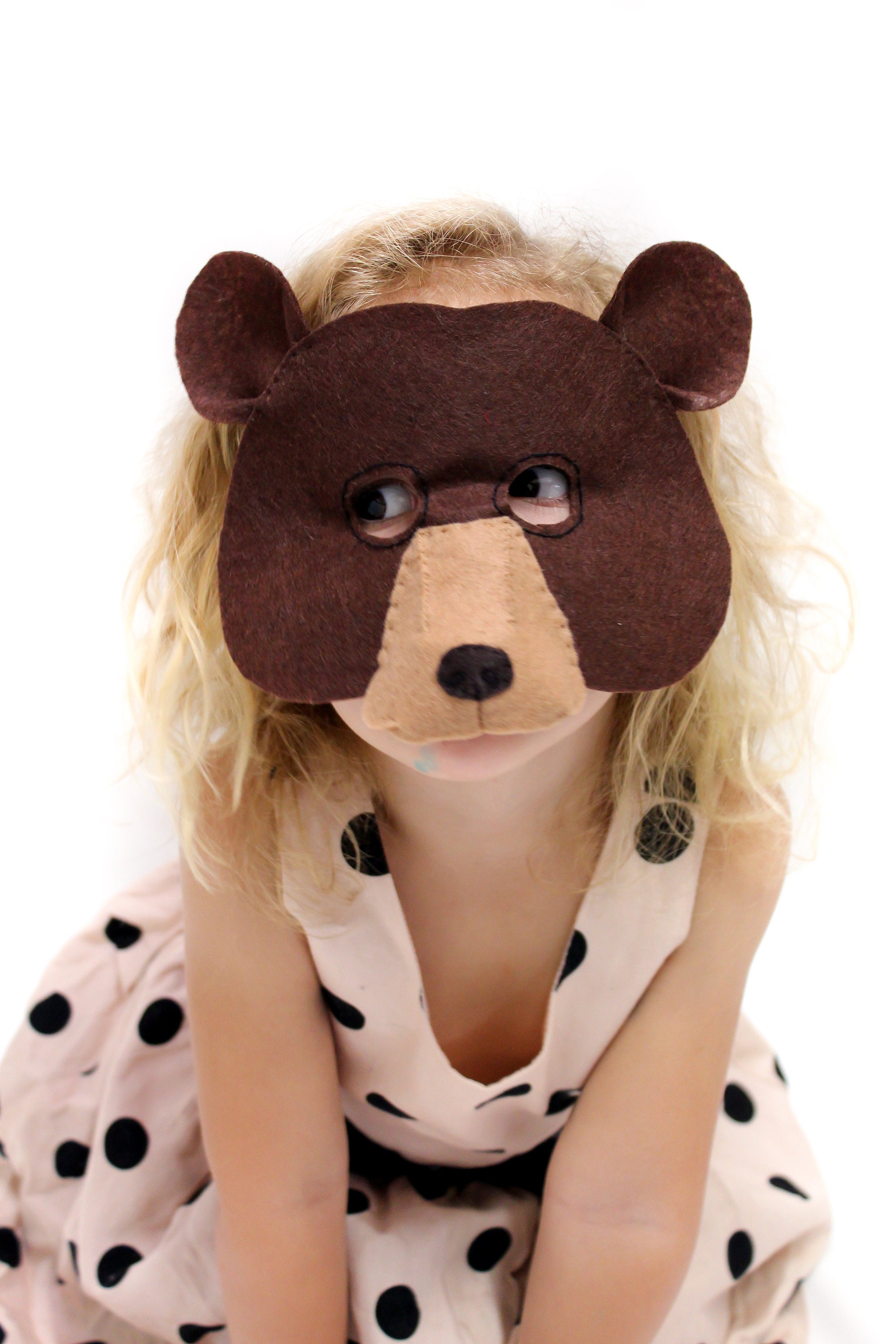 Fascia Per Capelli Con Orecchie Da Orso In Tessuto – Accessorio Originale Per Feste A Tema E Carnevale