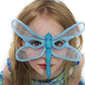 Dragonfly Mask PATTERN. Kids Felt Mask Sewing Pattern PDF. image 6