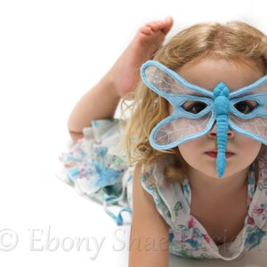 Dragonfly Mask PATTERN. Kids Felt Mask Sewing Pattern PDF. image 9