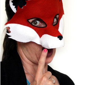 Fox Mask PATTERN. PDF Sewing Pattern for Kids Felt Fox Mask. image 7