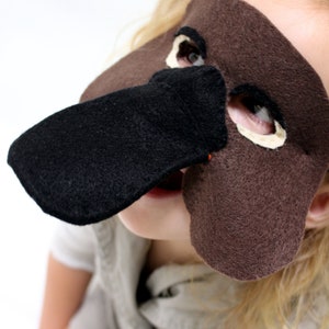 Platypus Mask PATTERN. Kids Felt Mask Sewing Pattern PDF. image 8