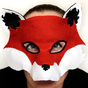 Fox Mask PATTERN. PDF Sewing Pattern for Kids Felt Fox Mask. image 9