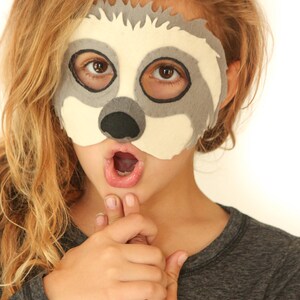 Sloth Mask PATTERN. Kids Felt Mask Sewing Pattern PDF. image 3