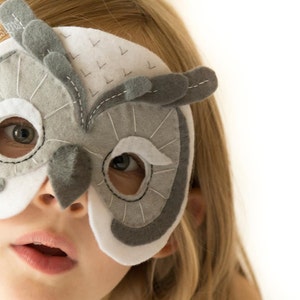 Owl Mask Pattern. Kids Felt Mask Sewing Pattern PDF. Owl costume. image 7