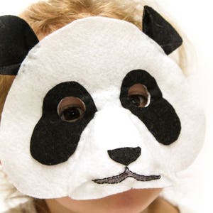 Panda Mask PATTERN. Kids Felt Mask Sewing Pattern PDF. image 3