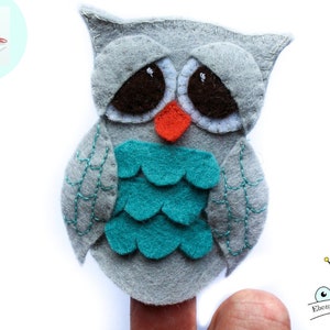 Owl Finger Puppet PATTERN image 1