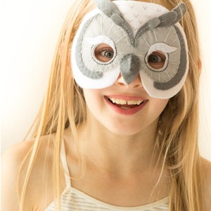 Owl Mask Pattern. Kids Felt Mask Sewing Pattern PDF. Owl costume. image 9