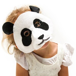 Panda Mask PATTERN. Kids Felt Mask Sewing Pattern PDF. image 2