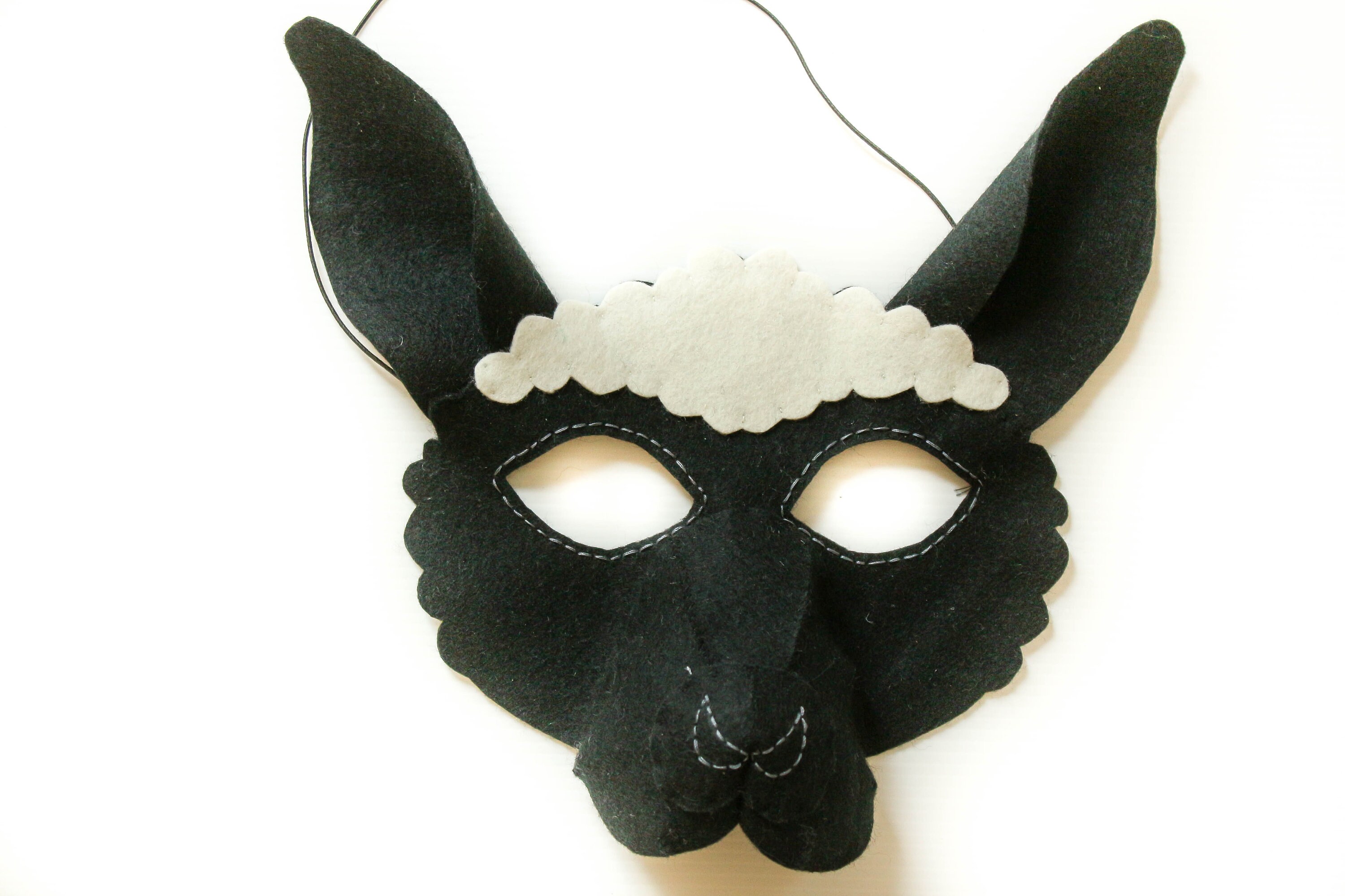 Black Sheep Mask PATTERN. Digital Sheep Costume Pattern Etsy