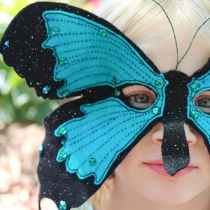 Butterfly Mask PATTERN. Kids Felt Mask Sewing Pattern image 4