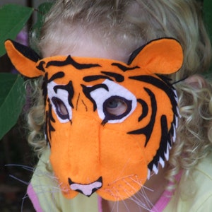 Tiger Mask PATTERN. DIY Kids Felt Mask Sewing Pattern PDF. image 4