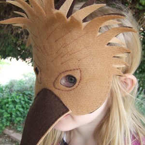 Felt Hedgehog mask PATTERN. Kids Echidna mask Sewing Patter PDF. image 9