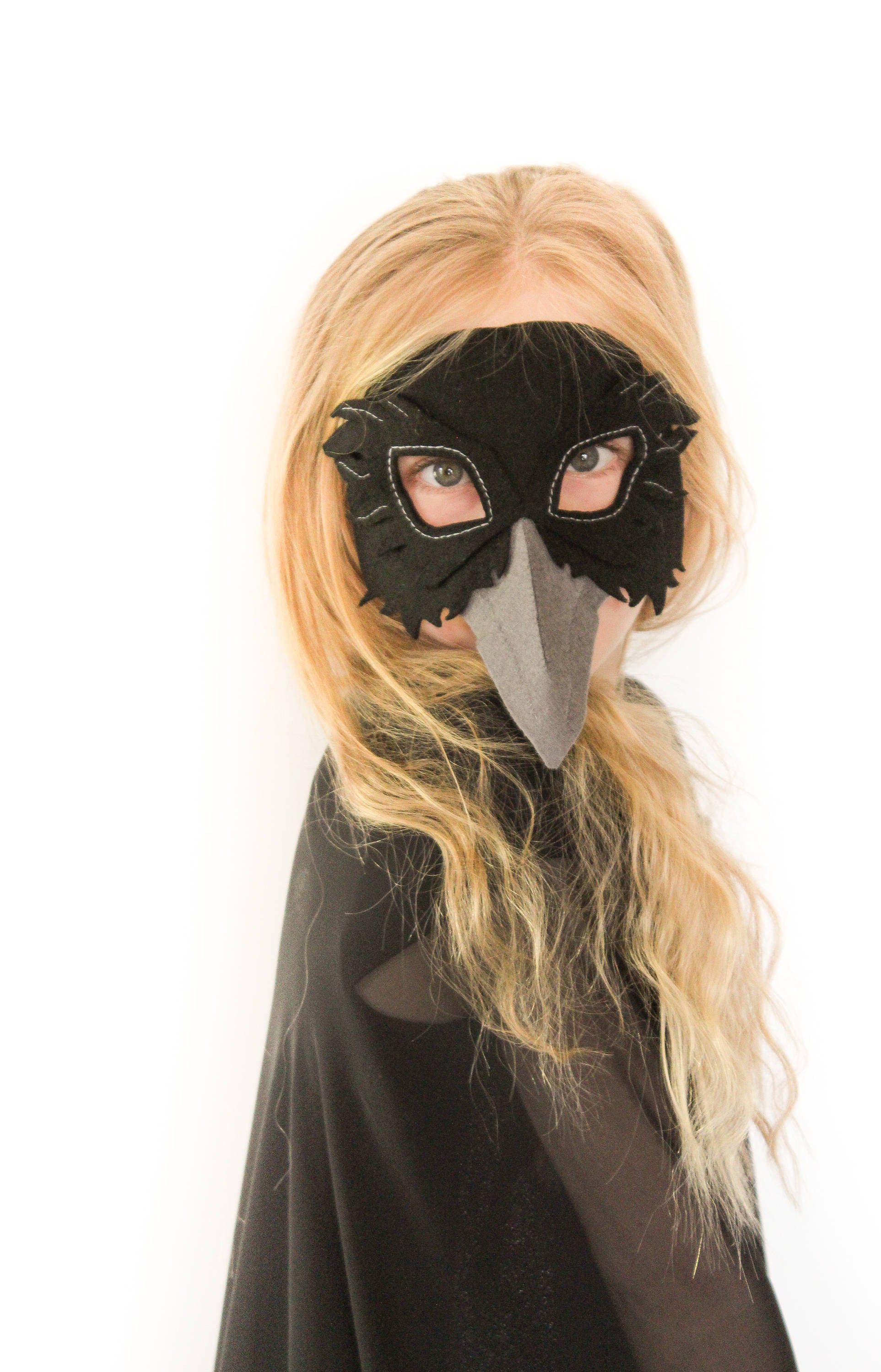 Raven Mask PATTERN. Kids Felt Mask Sewing Pattern PDF. - Etsy