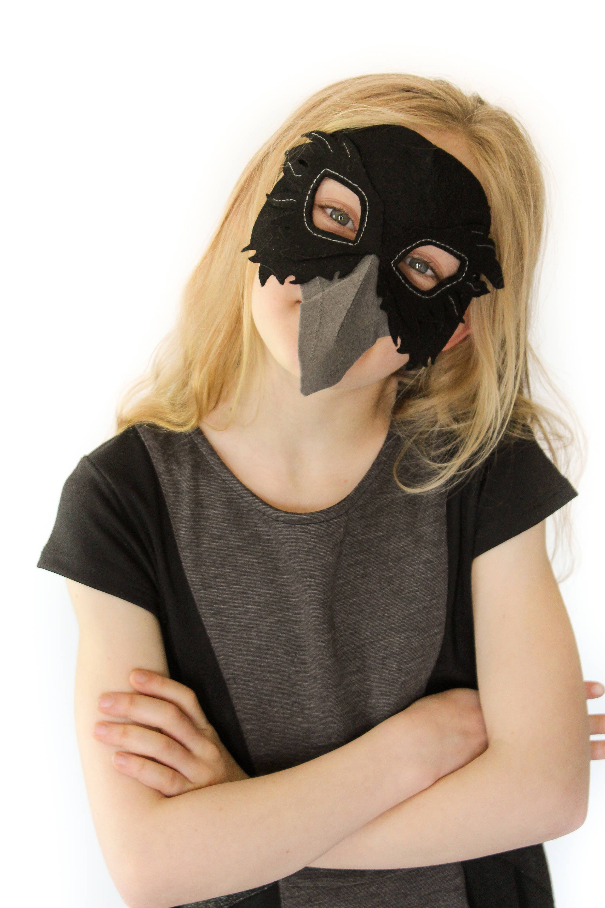 Raven Felt Mask Sewing Pattern for Kids (PDF Pattern) - Etsy