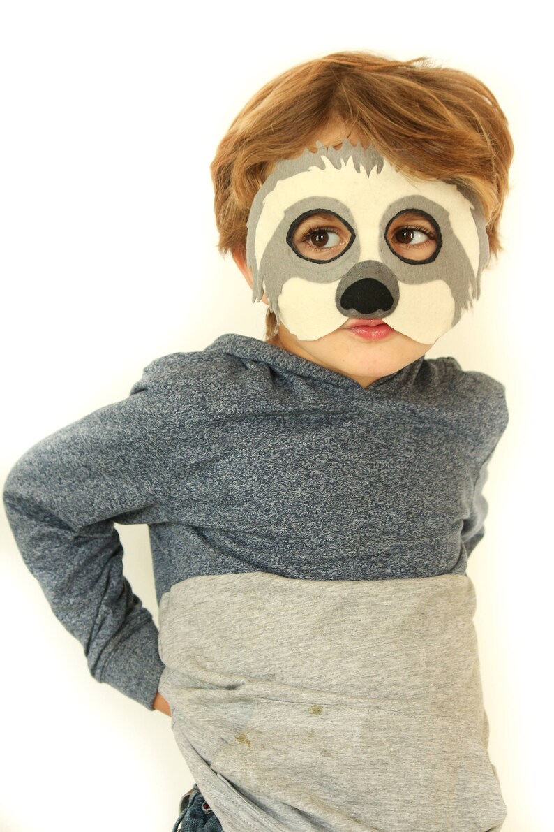 Sloth Mask PATTERN. Kids Felt Mask Sewing Pattern PDF. image 7