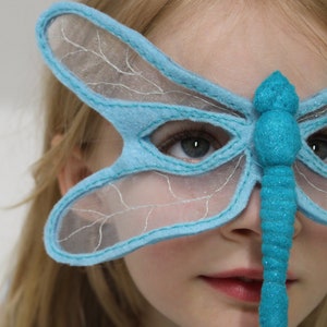 Dragonfly Mask PATTERN. Kids Felt Mask Sewing Pattern PDF. image 4