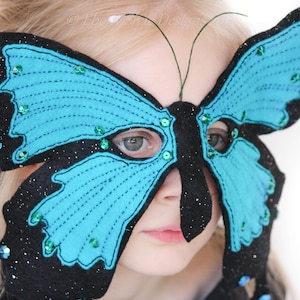 Butterfly Mask PATTERN. Kids Felt Mask Sewing Pattern image 6