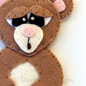 Felt Finger Puppet Patterns: Woodland felt animal patterns. Woodland Finger Puppets DIY image 3