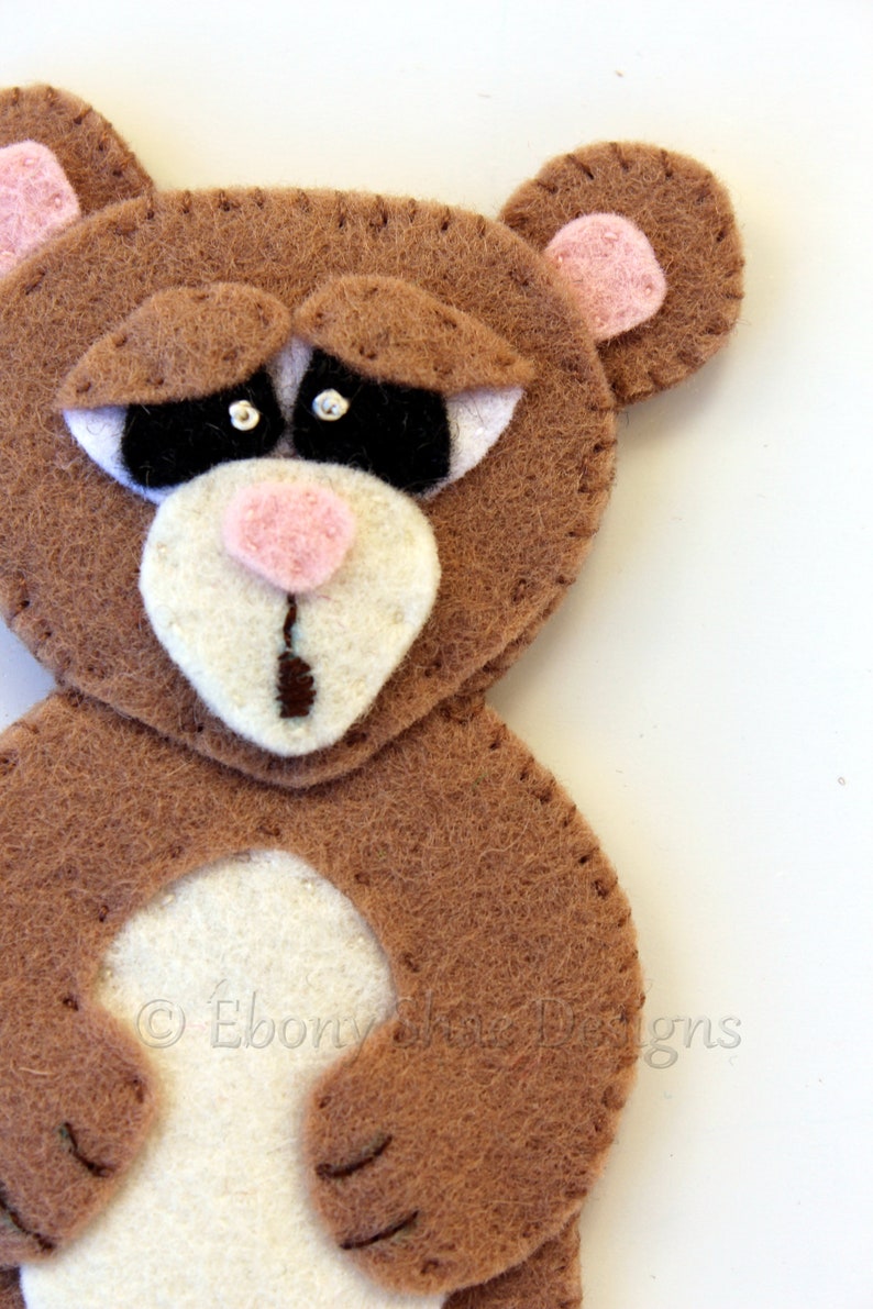 Felt Finger Puppet Patterns: Woodland felt animal patterns. Woodland Finger Puppets DIY image 3