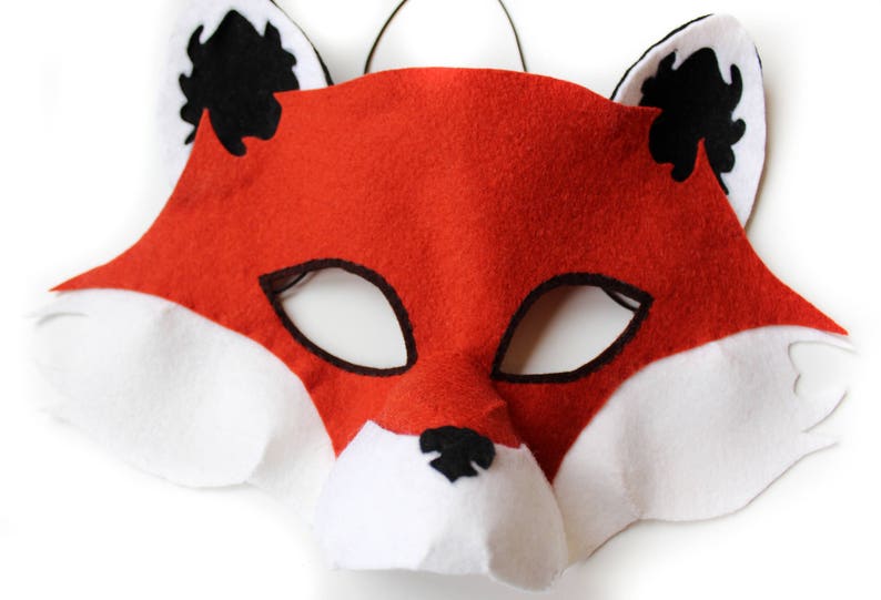 Fox Mask PATTERN. PDF Sewing Pattern for Kids Felt Fox Mask. image 5