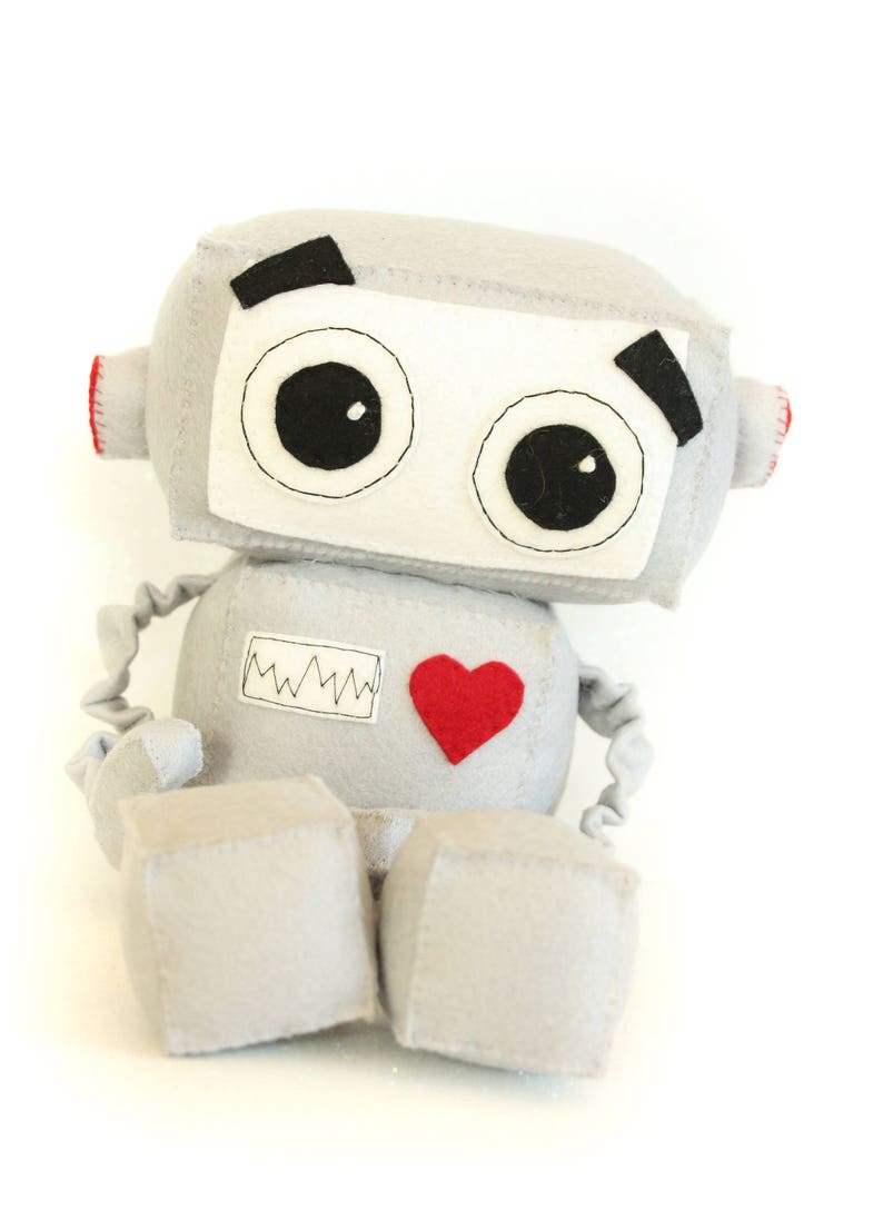 Robot Soft Toy PATTERN. Plush Robot Sewing Pattern. Etsy Australia