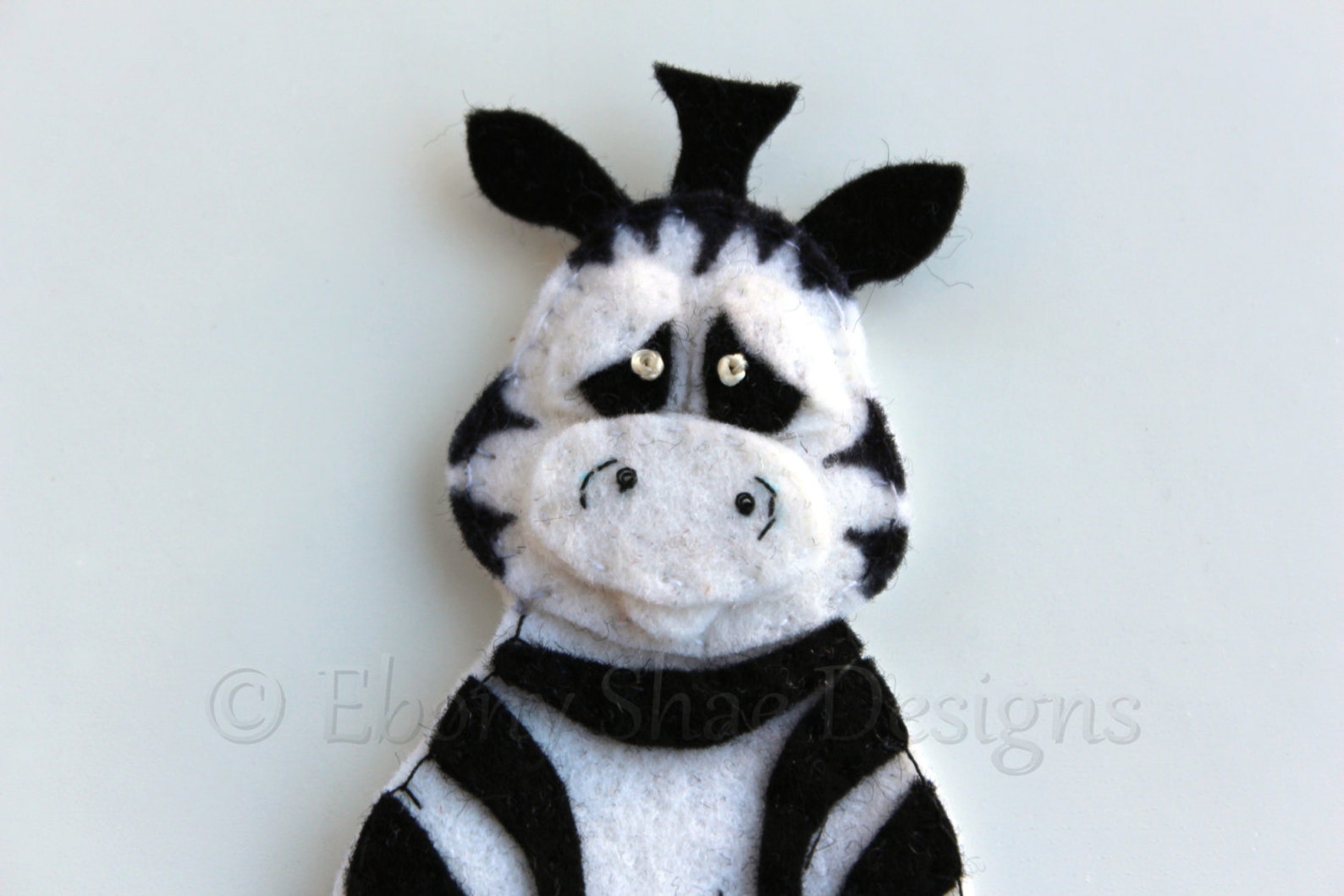 Zebra Finger Puppet PATTERN. DIY Felt Finger Puppet. Zoo Etsy