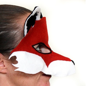 Fox Mask PATTERN. PDF Sewing Pattern for Kids Felt Fox Mask. image 6