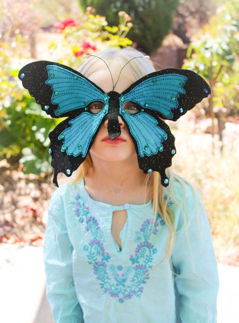 Butterfly Mask PATTERN. Kids Felt Mask Sewing Pattern image 5