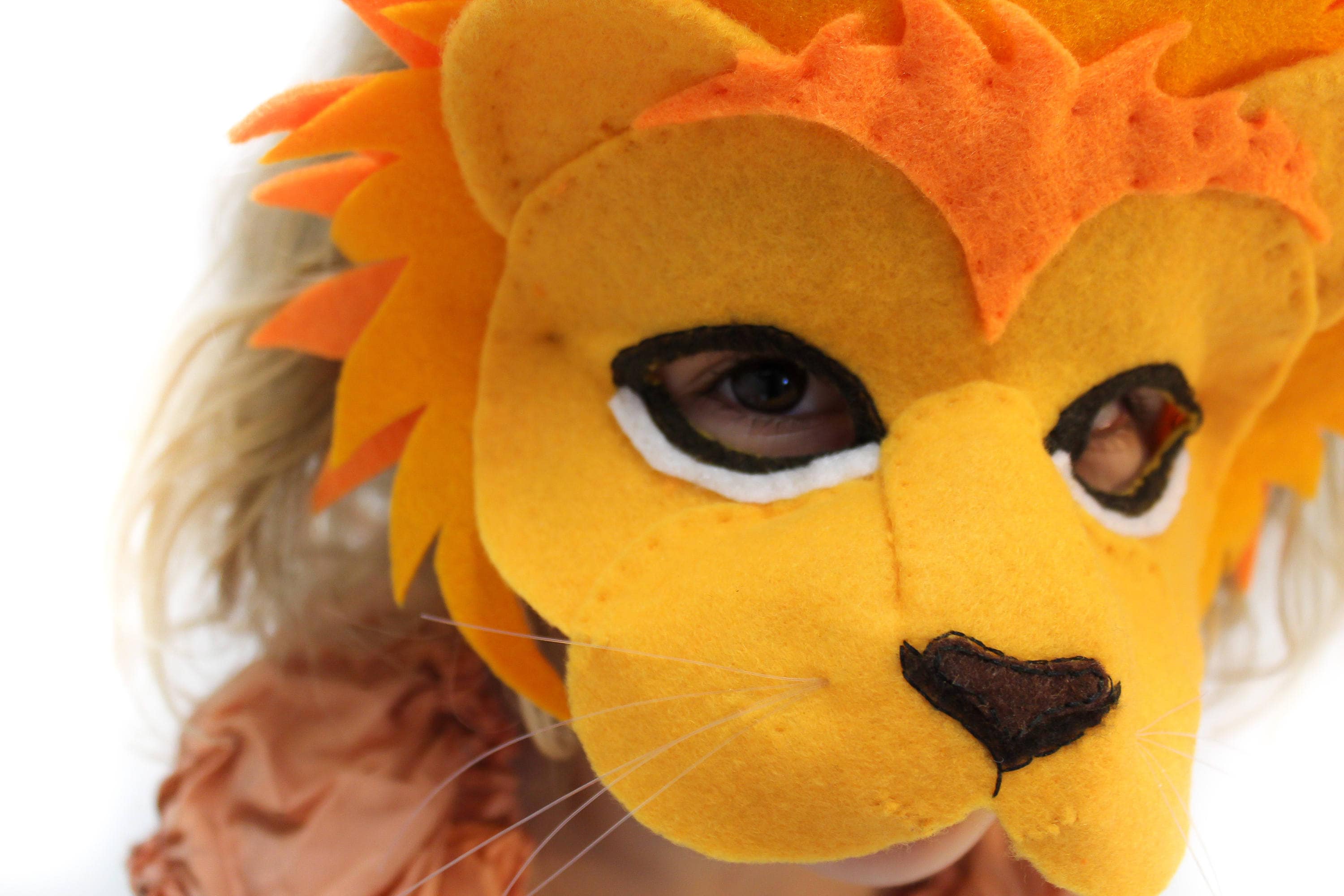 Lion Mask PATTERN. Kids Felt Mask Sewing Pattern. Etsy Canada