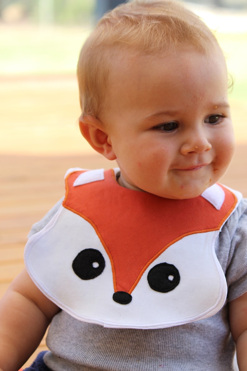 Fox Baby Bib Sewing Pattern. Fox Bib Tutorial Instant Etsy
