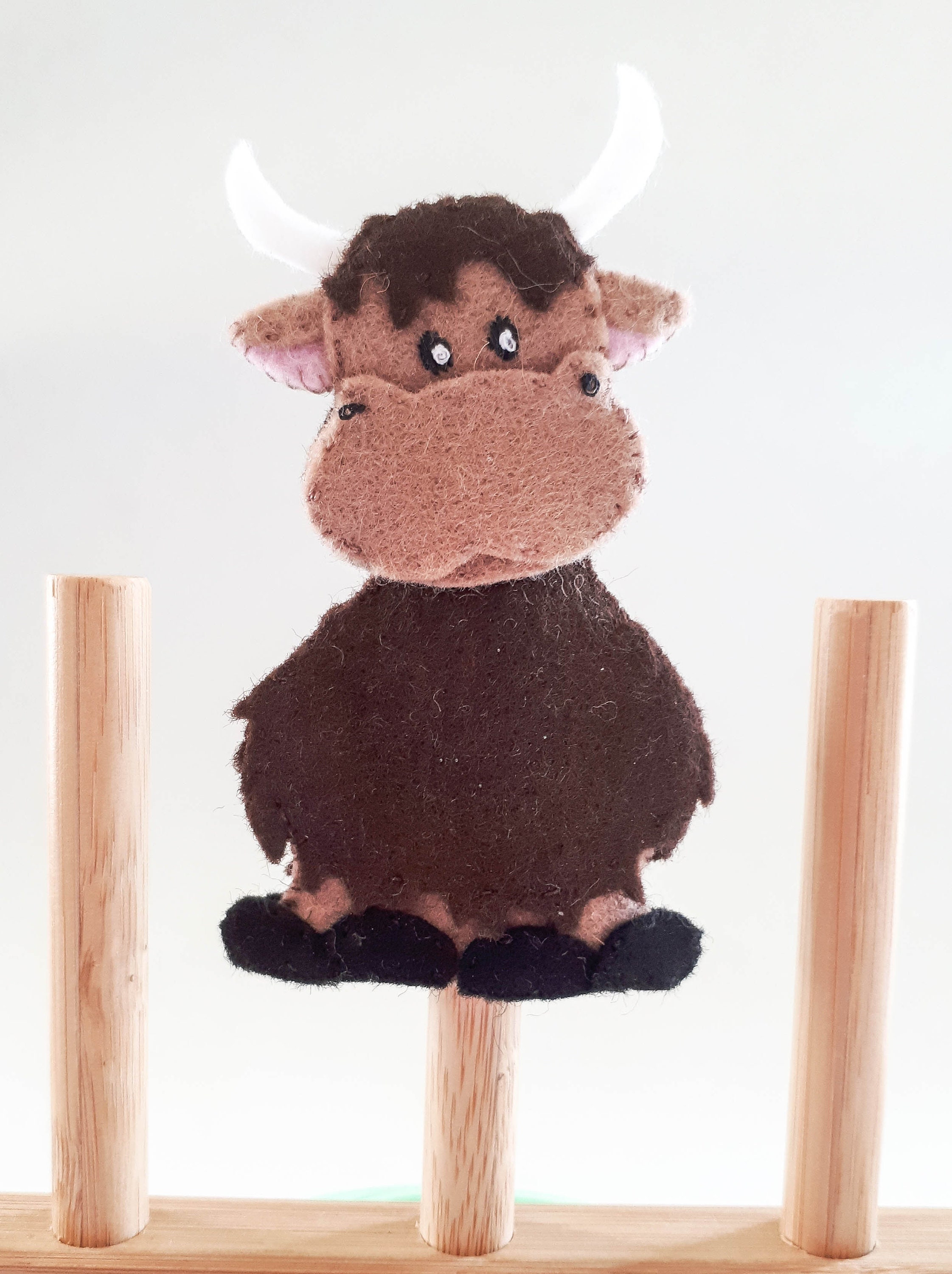 Yak Finger Puppet Pattern. Felt Sewing Pattern. DIY Yak Puppet Etsy