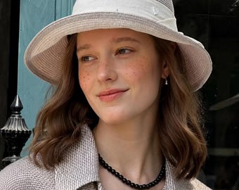 Minimalist Straw Bucket Hat Women Summer Sun Hat Unique Color Beach Hat Breathable Vacation Cap Outdoor Travel Fashion Accessory