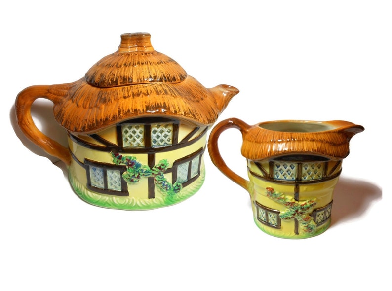 Signed Tea Set 1950s Early 60s Cottage Ware Made in Etsy