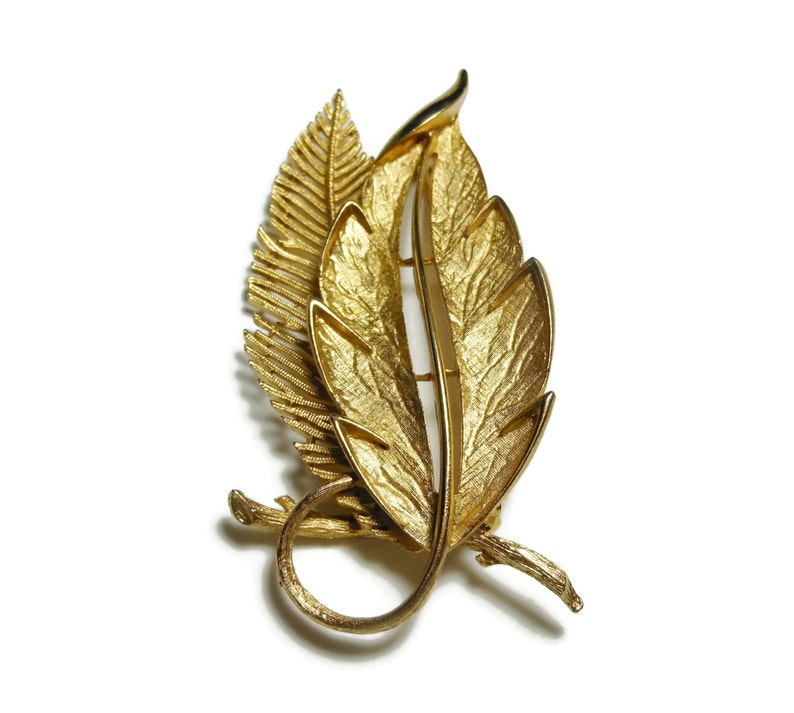 lisner leaf brooch