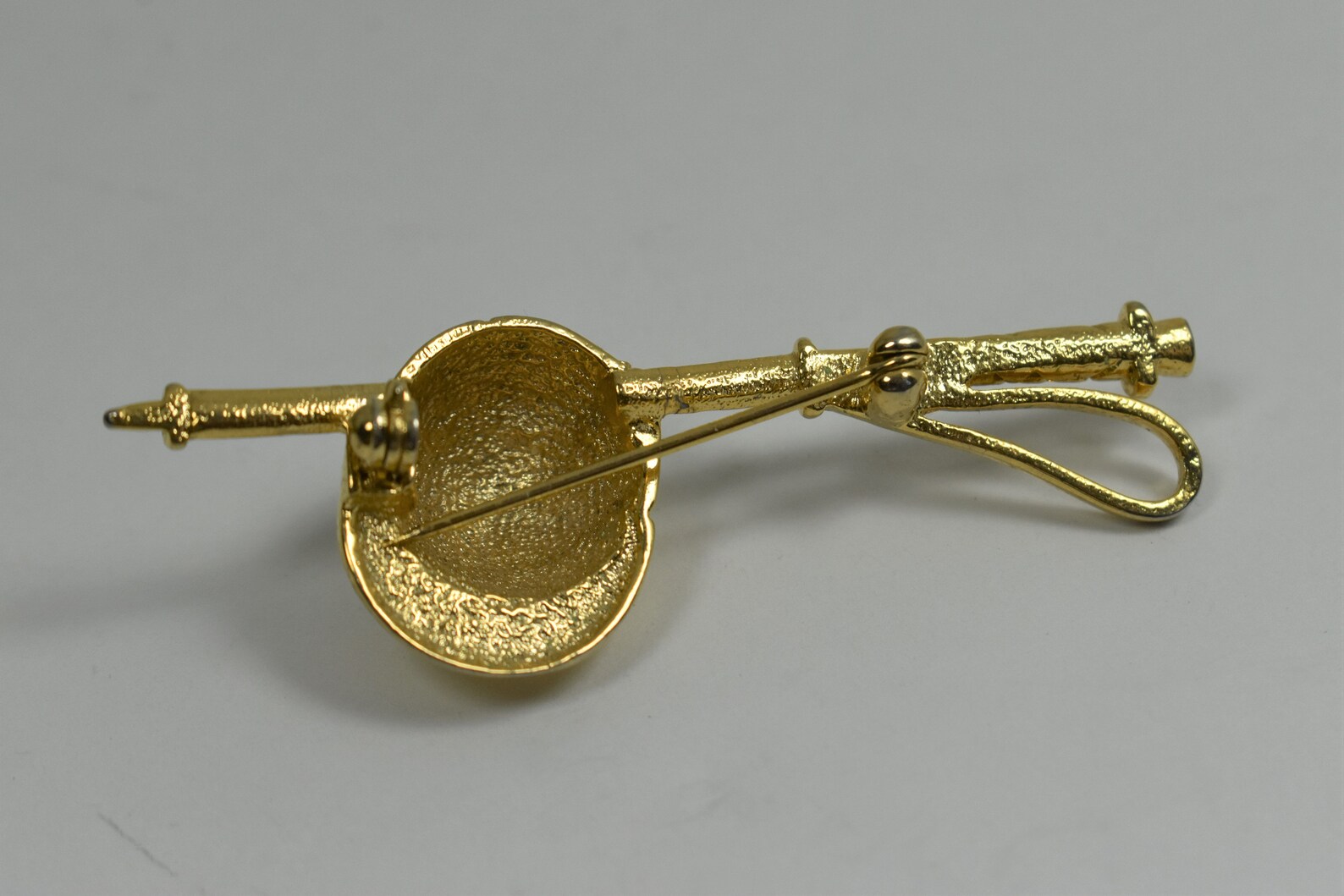 Riding crop brooch pin jockey equestrian gold cap hat on Etsy