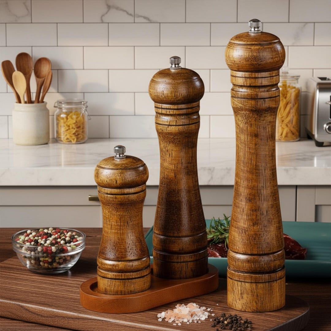 Medium Wood Pepper Grinder