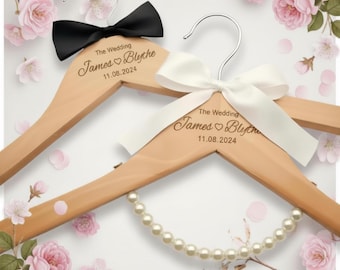 Percha personalizada para vestido de novia, percha nupcial con nombre personalizado, regalo para la novia, percha para el día de la boda, regalo para la despedida de soltera.